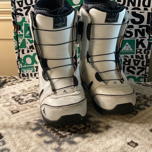 K2 Haymaker Conda white snowboard boots size 7 - Picture 5 of 7